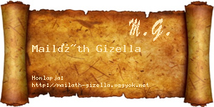 Mailáth Gizella névjegykártya